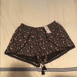 floral flowy shorts